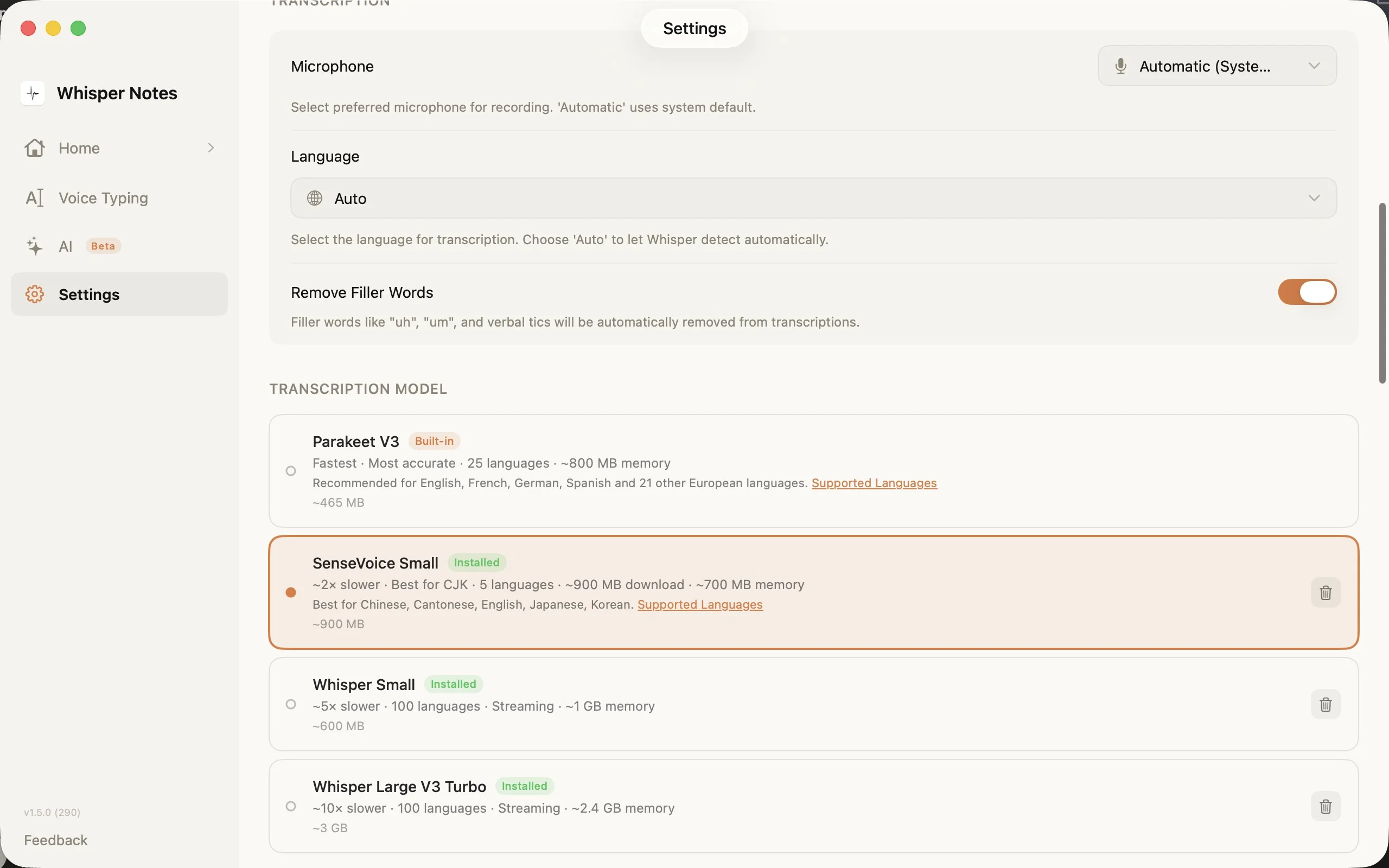 SenseVoice: 52× Faster Chinese, Japanese & Korean Transcription on Mac