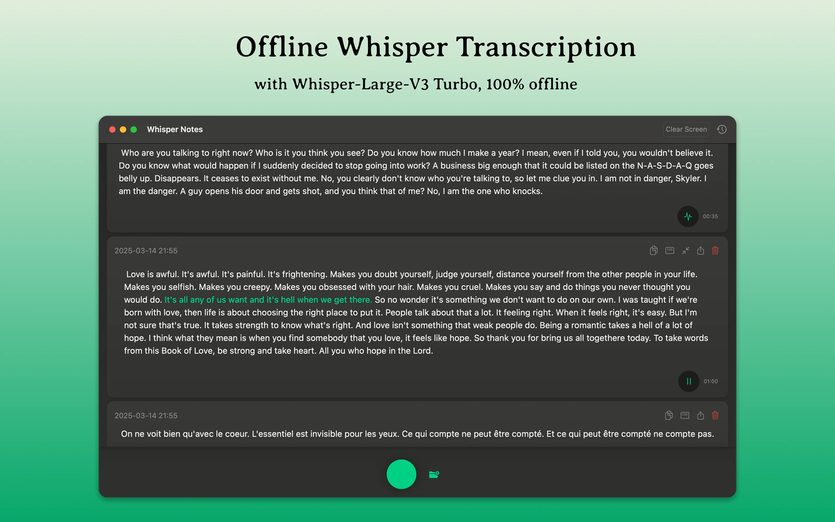 Mac Whisper Notes – 10 Min Audio in 63 Seconds