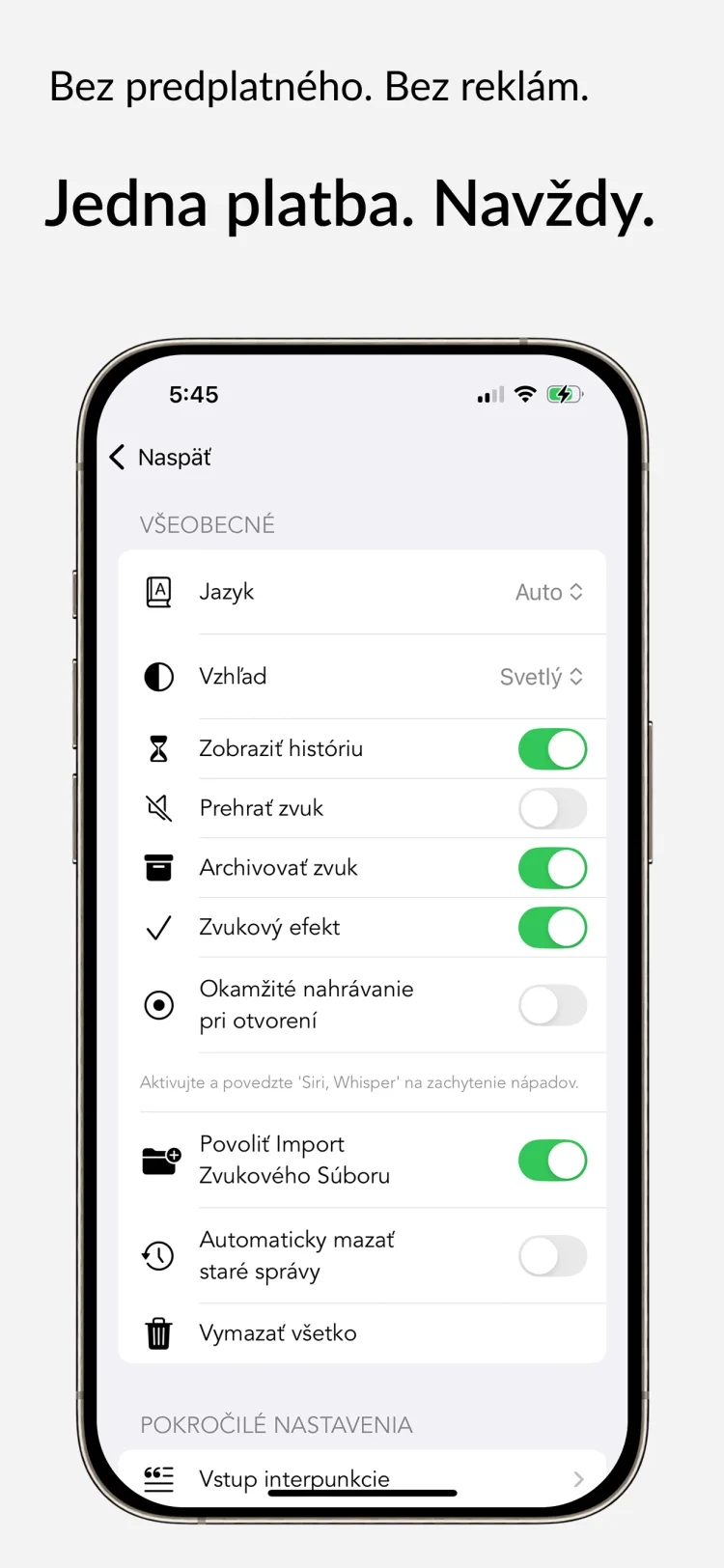 Prístup navždy – Whisper Notes pre iPhone