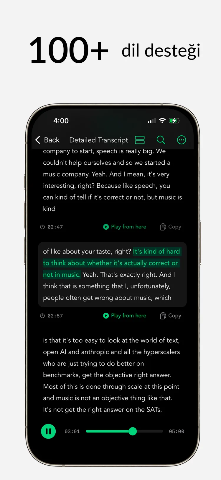 Çok Dilli Destek – iPhone için Whisper Notes